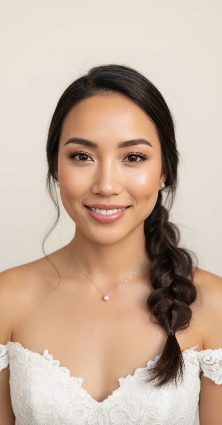 After Messy Braid Hairstyle